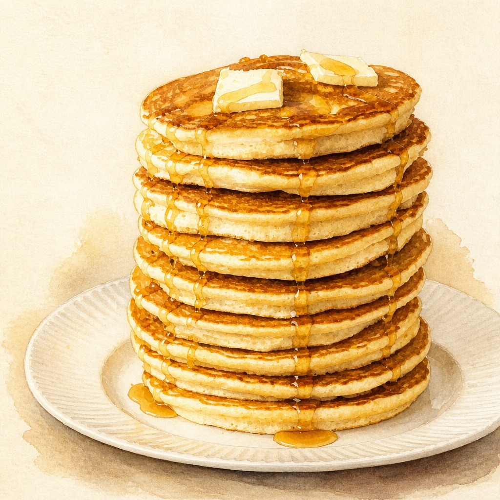 Illustration des pancakes de la recette